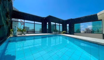Cobertura com vista mar, 4 dormitórios (3 suítes), Lazer Privativo, Jardim Astúrias - Guarujá/SP