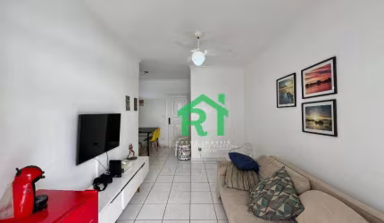 Apartamento com Sacada, 3 Dormitórios (1 Suíte), 1 Vaga, Jardim Astúrias, Guarujá/SP