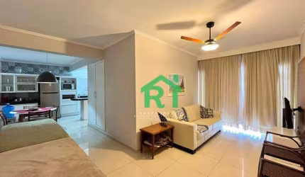 Apartamento Reformado, 1 Dormitório, 1 Vaga, Pitangueiras, Guarujá/SP