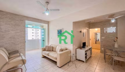 Apartamento Vista ao Mar 2 dormitórios à venda, 1 Vaga, 70 m² por R$ 440.000 - Praia de Pitangueiras - Guarujá/SP