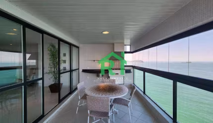 Apartamento Beira Mar, Varanda Gourmet, 3 Suítes, Lazer, 2 Vagas de Garagem, Pitangueiras, Guarujá/SP