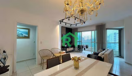 Apartamento Reformado, 3 Suítes, 1 Vaga, Área de Lazer, Jardim Astúrias, Guarujá/SP