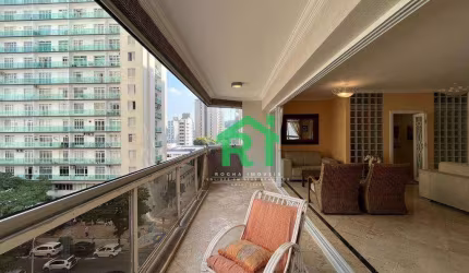 Apartamento Beira-Mar 3 Quartos (Suítes), Varanda Ampla. Venda, 140m² R$850.000 - Pitangueiras - Guarujá/SP