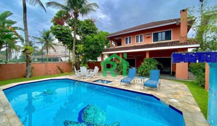 Casa com 5 dormitórios, 284 m² - venda por R$ 1.900.000 ou aluguel por R$ 13.000/ano - Acapulco - Guarujá/SP