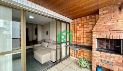 Apartamento com Vista mar, Varanda Gourmet, 4 Dormitórios (2 Suítes), 1 Vaga, Área de Lazer, Astúrias, Guarujá/SP