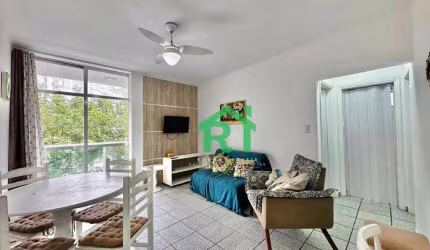 Apartamento Vista para o Mar, com 2 dormitórios à venda, 55 m² por R$ 370.000 - Pitangueiras - Guarujá/SP
