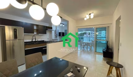 Apartamento com 3 dormitórios para alugar, 91 m² por R$ 6.000,00/mês - Jardim Astúrias - Guarujá/SP