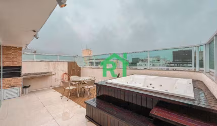 Cobertura Duplex Reformada 3 Quartos, Lazer Privativo. Venda, 200m² R$850.000 - Enseada - Guarujá/SP