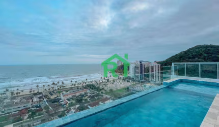 Apartamento Beira-Mar 2 Quartos, Lazer Completo, Vaga. Venda, 56m² R$650.000 - Enseada - Guarujá/SP
