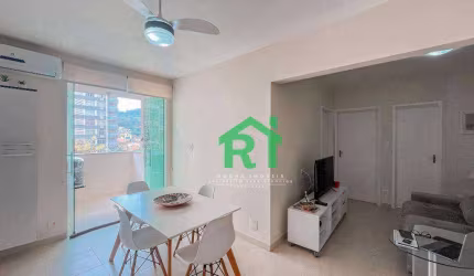 Apartamento Beira-mar Reformado 2 Quartos, 1 Vaga. Venda, 70m² R$550.000 - Pitangueiras - Guarujá/SP