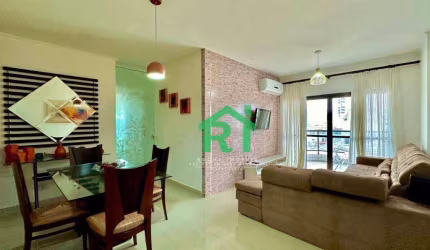 Apartamento moderno, 3 dormitórios (1 suíte), 2 vagas, lazer, Enseada, Guarujá/SP.