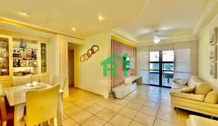 Apartamento moderno, 3 dormitórios (3 suítes), 2 vagas, lazer, Enseada, Guarujá/SP.