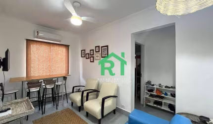 Apartamento Beira Mar, 2 Dormitórios, 1 Vaga, Tombo, Guarujá/SP