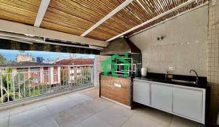 Cobertura com 3 dormitórios à venda, 137 m² por R$ 600.000 - Enseada - Guarujá/SP