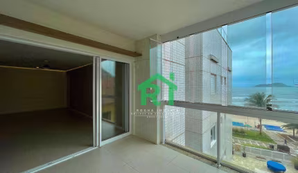 Apartamento Frente Mar, Varanda Gourmet, 3 Dormitórios (3 Suítes), 3 Vagas, Lazer, Tombo, Guarujá/SP