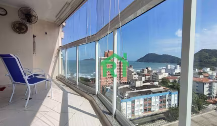 Apartamento com  Vista Mar, 3 Dormitórios (1 Suíte), 2 Vagas, Lazer, Tombo - Guarujá/SP