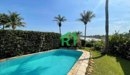Casa Frente mar, 4 dormitórios,( 4 suítes) 4 vagas, Lazer - Pernambuco - P - Guarujá/SP