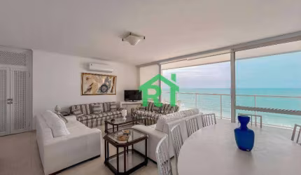 Apartamento com 4 dormitórios para alugar, 230 m² por R$ 9.000,00/mês - Pitangueiras - Guarujá/SP