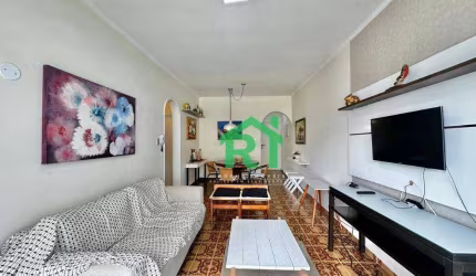 Apartamento beira mar, vista mar, 2 dormitórios (1 suíte), 1 vaga, Pitangueiras, Guarujá/SP.
