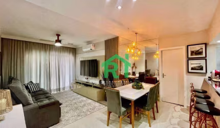 Apartamento Reformado 3 Dormitórios; (2 Suíte), 1 Vaga, Lazer - Enseada - Guarujá/SP