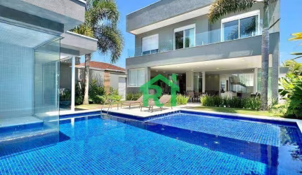 Casa moderna com 5 suítes à venda, 450 m² por R$ 5.400.000 - Acapulco - Guarujá/SP
