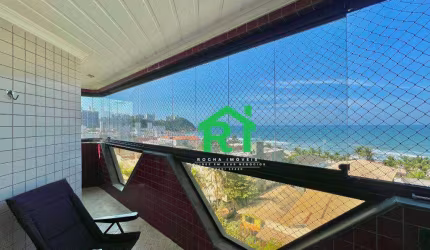 Apartamento à beira mar na Praia do Tombo com 3 dormitórios (3 suítes), 2 vagas, lazer, Guarujá/SP