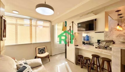 Apartamento com 2 dormitórios, 60 m² - venda por R$ 400.000,00 ou aluguel por R$ 4.000,00/mês - Jardim Astúrias - Guarujá/SP