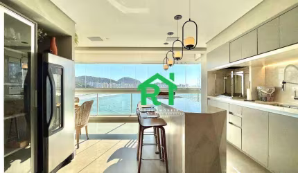 Apartamento reformado, 4 dormitorios (4 suites), vista mar, lazer, Asturias, Guaruja/SP