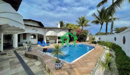 Casa com 7 dormitórios (6 suítes), 3 vagas, lazer, Enseada, Guarujá/SP
