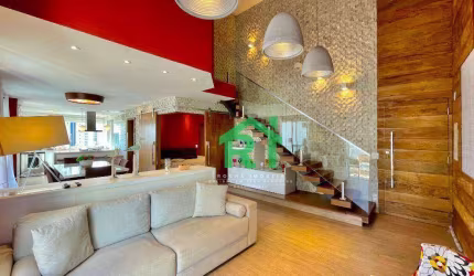 Apartamento Duplex com 4 dormitórios, 160 m² - venda por R$ 1.600.000,00 ou aluguel por R$ 10.000,00/mês - Jardim Astúrias - Guarujá/SP
