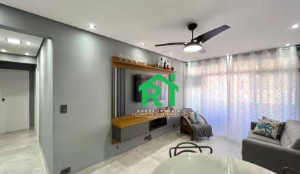 Apartamento Reformado, 2 Quartos, 1 Vaga, Jardim Astúrias, Guarujá/SP