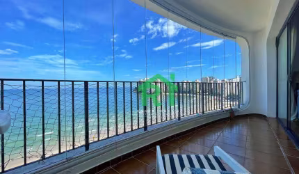 Apartamento Frente Mar, Vista Mar, 3 Dormitórios (1 Suíte), 1 Vaga, Jardim Astúrias, Guarujá/SP