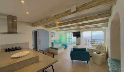 Apartamento Frente Mar, Reformado, 3 dormitórios (2 Suítes), 1 Vaga de Garagem, Pitangueiras, Guarujá/SP