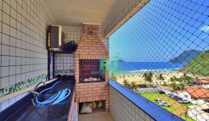 Cobertura Vista Mar, Praia do Tombo, 3 suítes + 1 dormitório, 2 Vagas, Guarujá.