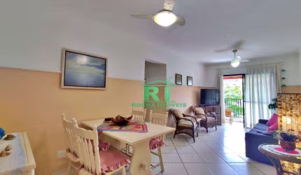Apartamento com Sacada, 2 Dormitórios (1 Suíte), 1 Vaga, Tombo, Guarujá/SP