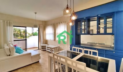 Apartamento com Sacada, 2 Dormitórios sendo 2 Suítes, 1 Vaga, Tombo, Guarujá/SP