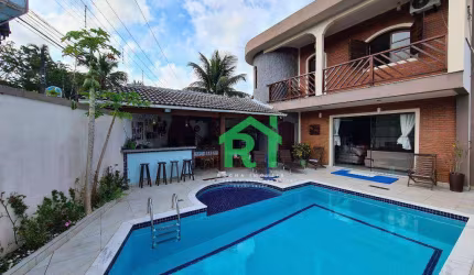 Casa com 4 dormitórios à venda, 309 m² por R$ 1.600.000,00 - Balneário Praia do Pernambuco - Guarujá/SP