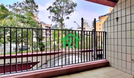 Apartamento com Sacada, 2 Dormitórios (1 Suíte), 1 Vaga, Tombo, Guarujá/SP