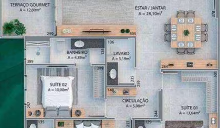 Apartamento com 3 dormitórios à venda, 120 m² por R$ 980.000,00 - Vila Guilhermina - Praia Grande/SP