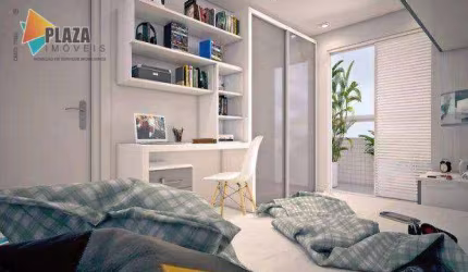 Apartamento à venda, 73 m² por R$ 528.157,22 - Maracanã - Praia Grande/SP