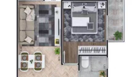 Apartamento com 2 dormitórios à venda, 53 m² por R$ 410.000,00 - Maracanã - Praia Grande/SP