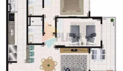 Apartamento à venda, 76 m² por R$ 509.990,00 - Aviação - Praia Grande/SP