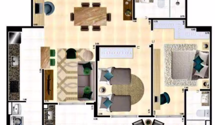 Apartamento com 2 dormitórios à venda, 102 m² por R$ 753.000,00 - Ocian - Praia Grande/SP