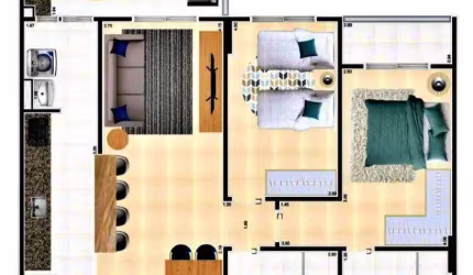 Apartamento com 2 dormitórios à venda, 82 m² por R$ 539.000,00 - Vila Assunção - Praia Grande/SP