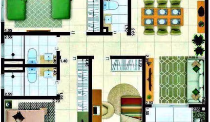 Apartamento com 3 dormitórios à venda, 111 m² por R$ 940.000,00 - Caiçara - Praia Grande/SP