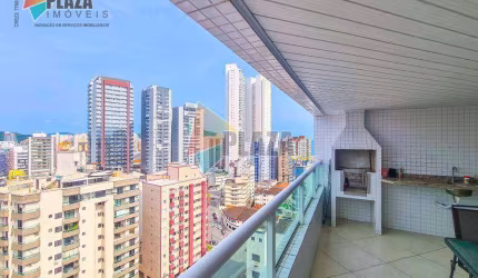 Apartamento 4 dormitórios com 3 suítes  à venda, 167 m² por R$ 1.150.000 - Vila Guilhermina - Praia Grande/SP