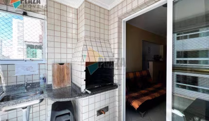 Apartamento com 1 dormitório para alugar, 52 m² por R$ 2.500,00/mês - Aviação - Praia Grande/SP