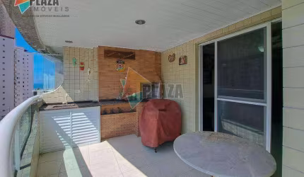 Apartamento com 2 dormitórios para alugar, 94 m² por R$ 4.500,02/mês - Vila Guilhermina - Praia Grande/SP