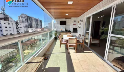 Apartamento com 3 dormitórios para alugar, 143 m² por R$ 5.500,00/mês - Vila Assunção - Praia Grande/SP