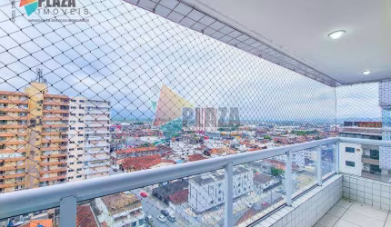 Apartamento 2 dormitórios com 1 suíte para alugar, 69 m² por R$ 3.300/mês - Tupi - Praia Grande/SP